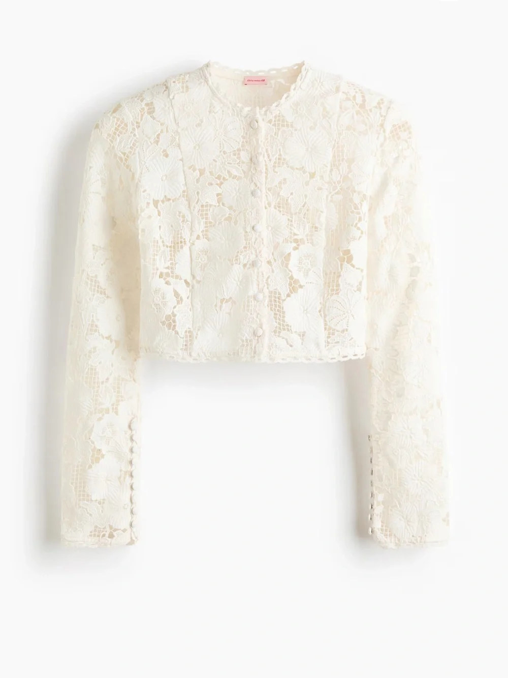 LIVIA NUNES H&M NWT ❗️FIRM PRICE❗️ BOW-FRONT LACE TOP SIZE 0